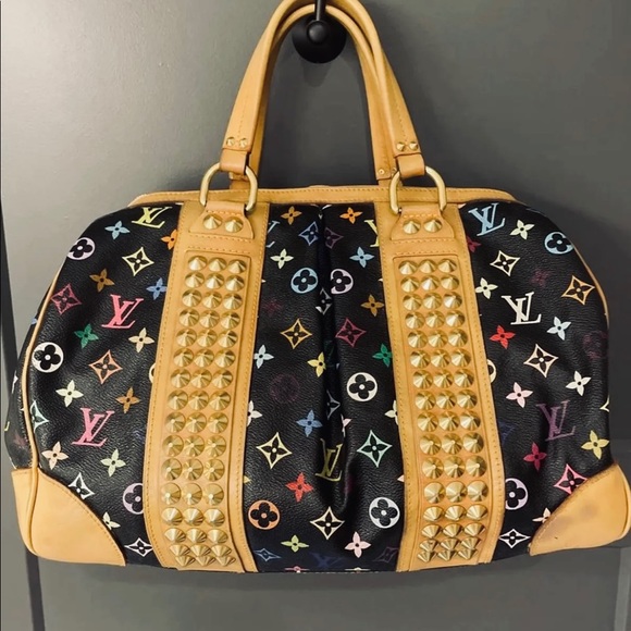 Louis Vuitton, Bags, Louis Vuitton Black Multicolor Courtney Gm